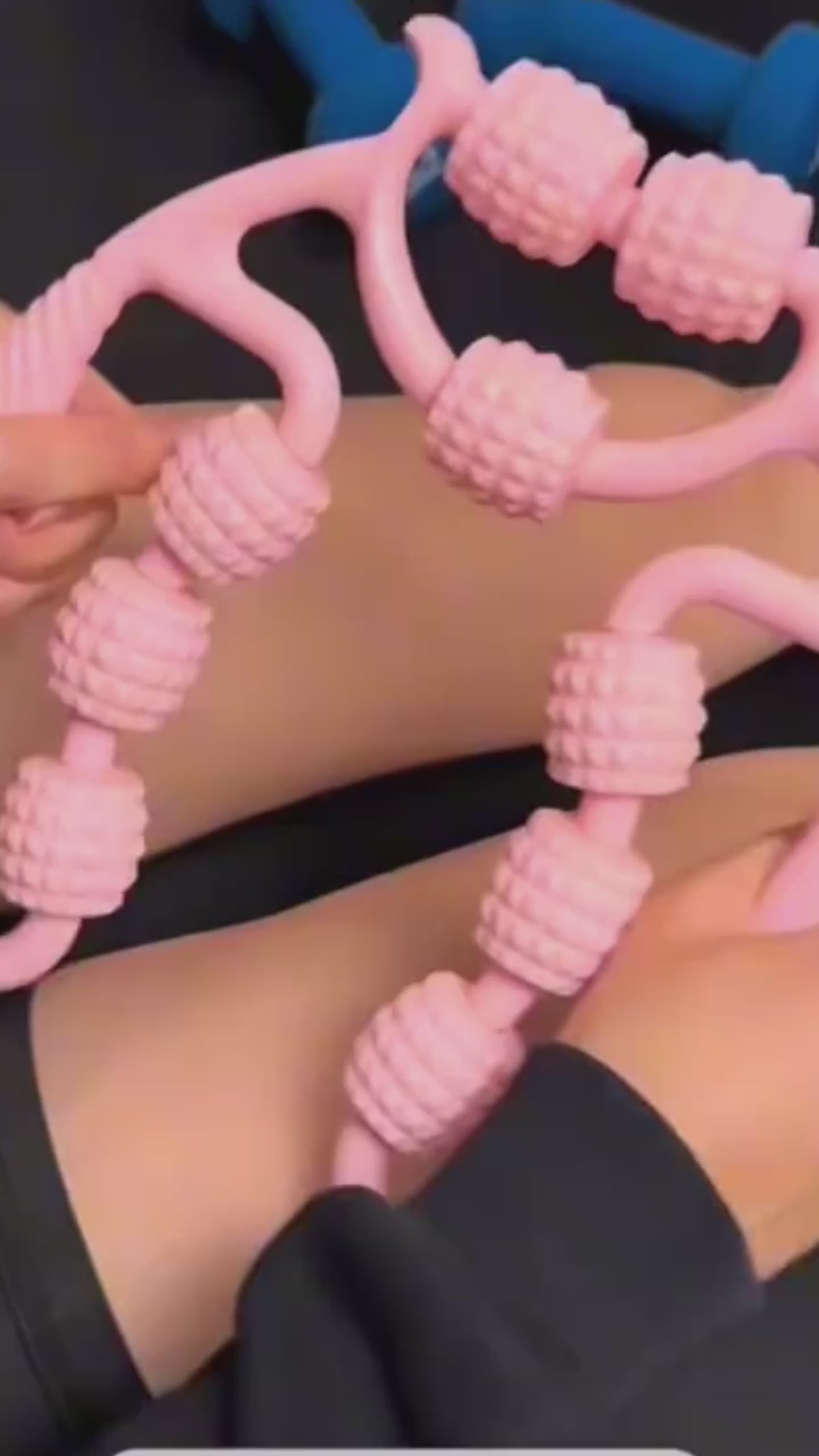 Plastic Massager Relax Plastic Leg Roller Ten Three Wheels Ring Foam Roller